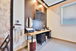 Køkken eller tekøkken på Hotel ARA - Busan Haeundae