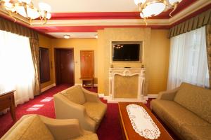 TV a/nebo společenská místnost v ubytování Hotel przy Młynie