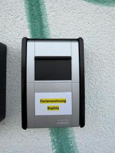 a sony computer device sitting on a wall at Ferienwohnung Sophia in Bad Gleichenberg