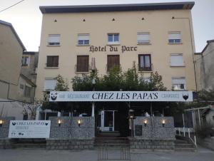 a building with a sign in front of it at Chez Les Papa's in Aspres-sur-Buëch