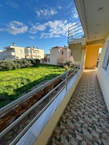a view from the balcony of a house at Renas' Apartments in Chios island in Chios