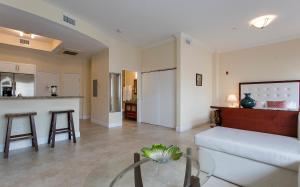 a living room with a couch and a table at Westover Arms Hotel in Miami Beach