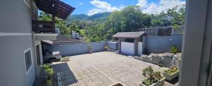 an aerial view of a patio of a house at Pousada Behling Haus in Pomerode