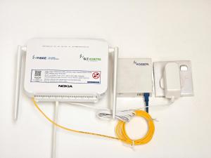a white electrical device with a yellow cord at Shayon Villa in Hiriketiya
