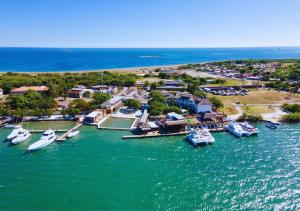 a group of boats docked at a dock in the water at Grand Hotel Excelsior Port Royal in Kingston