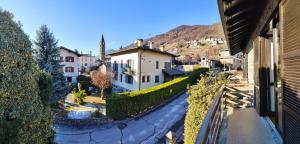 a view of a town from a house at Ca Martin in Tresivio
