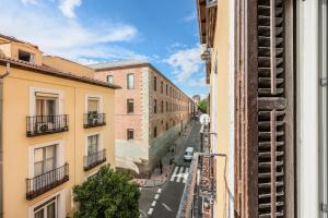 a view of a city street from a building at Agora Boutique Coliving Madrid in Madrid