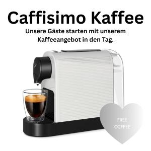 a coffee maker with a glass of coffee at VIKTORIA RESIDENCE in Saarbrücken +12 photos