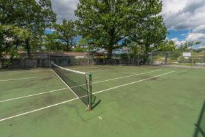 a tennis net on a tennis court at Ski Harbor #32 by Railey Vacations in McHenry