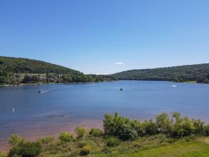 a large body of water with boats in it at Ski Harbor #32 by Railey Vacations in McHenry
