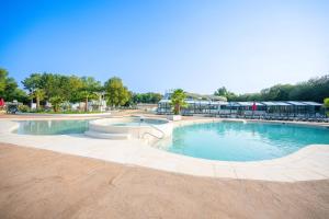 a large swimming pool in a park at Camping Mobil Home 6 Pers Rivage des Landes Piscine Landes in Aureilhan