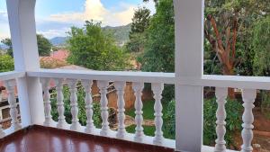 a view from the balcony of a house at Kabila moja hostel in Iringa