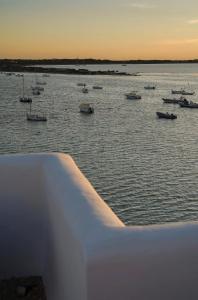 a group of boats in the water at sunset at Formentera Especial in La Savina