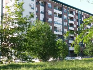 Vonkajšia záhrada v ubytovaní Arena Resting Apartments Belgrade