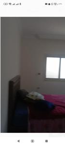 a bedroom with a bed and a window at Canarya compound in 6th Of October