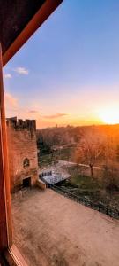 a view from a window of a castle at Mirador del Torreón in Alcañiz