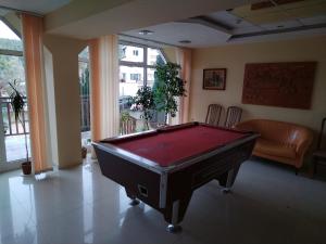 a living room with a pool table in the middle at Sunny Studio Eagle Rock in Beli Iskar