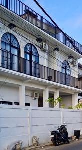a motorcycle parked in front of a building at South Island Bali -Near Uluwatu in Jimbaran