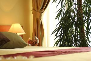Postel nebo postele na pokoji v ubytování Hotel Pula