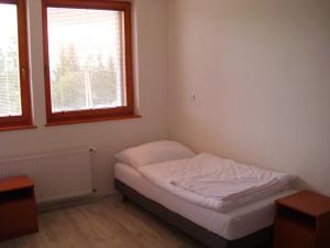 En eller flere senger på et rom på Guest House Mladosť