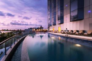 The swimming pool at or close to Lagos Continental Hotel