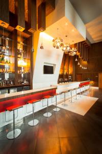 The lounge or bar area at Lagos Continental Hotel