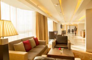 A seating area at Lagos Continental Hotel