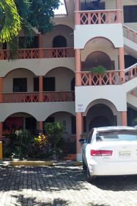Budova, kde se aparthotel nachází