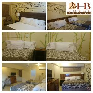 A bed or beds in a room at Hotel del Balsas
