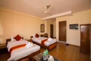 TV/trung tâm giải trí tại Hotel Pokhara View