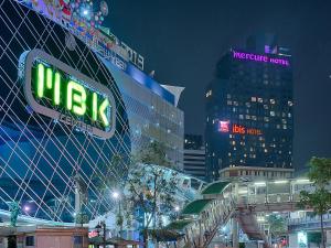 曼谷景观或在酒店看到的城市景观