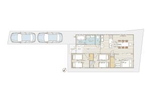a floor plan of a building at Katan A in Yamada