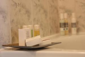Koupelna v ubytování Hotel Pula