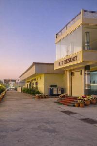 a building with a kyr research sign on it at The KP RESORT in Chīrgaon