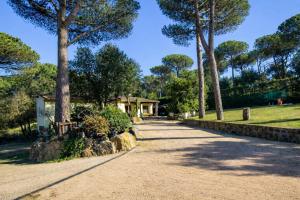 a road leading to a house with trees at Spacious Countryside Costa Brava Relax in Sils