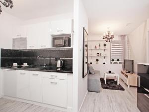Küche/Küchenzeile in der Unterkunft Apartament Kameralny15