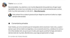 a screenshot of a page of a website with a picture of a person at Casa Solaje in Brisas de Zicatela
