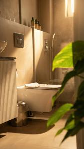 a bathroom with a white toilet in a room at TopTepeHome in Tire +30 photos