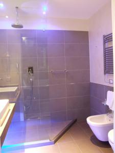 Koupelna v ubytování Hotel Morgana