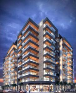a rendering of a large apartment building at Design Madryn in Puerto Madryn