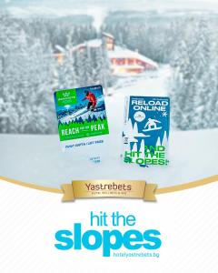 two books sitting on a table in the snow at Hotel Yastrebets Wellness & Spa in Borovets +90 photos