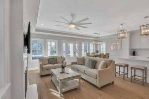 a living room with a couch and a table at 1220 A Asbury in Ocean City