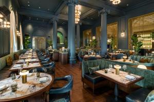 a row of tables in a restaurant with couches at The Westin St. Francis San Francisco on Union Square in San Francisco