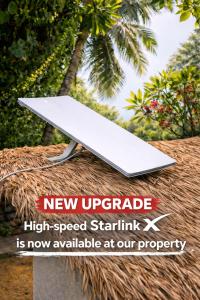 a new upgrade high speed startup is now available at our propertyrenderedrendered at The Confidential Mandalika - Sea Front Hotel - New Starlink 70Mbps WiFi - Free Gym Access in Kuta Lombok