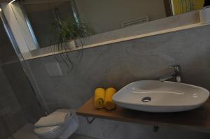 Et badeværelse på Ferienwohnungen Niederhof