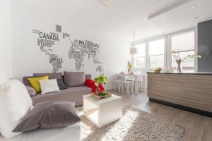 Posezení v ubytování P&O City Center Apartments