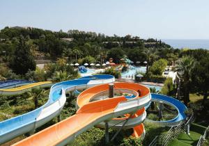 a water slide at a water park at Club Marvy in Özdere