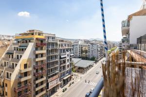a view of a city street with buildings at Eca Apartments Atmabnb33 in Thessaloniki