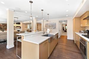 a kitchen with a sink and a counter top at Abode at Sky Silver in Park City