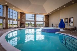 a large swimming pool in a hotel room at Isle Casino Hotel Waterloo Hotel & Casino - A Caesars Rewards Destination in Waterloo